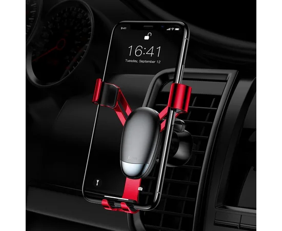Автодержатель Baseus Mini Gravity Красный