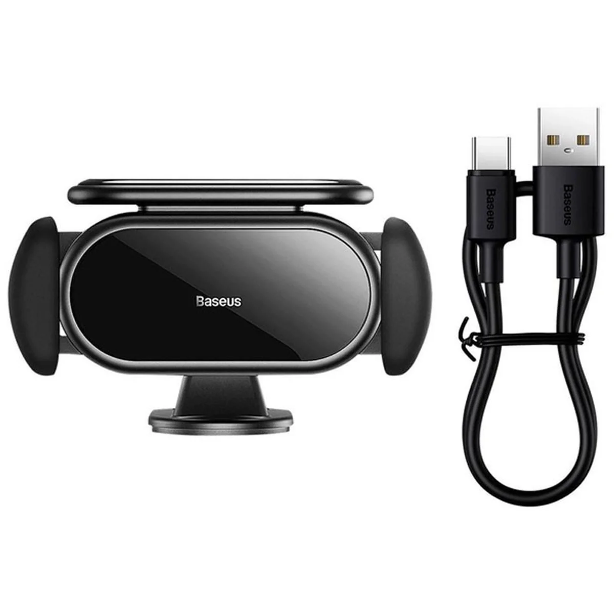 Автоутримувач Baseus Steel Cannon pro Solar Electric Car Mount (SUGP010001) Black