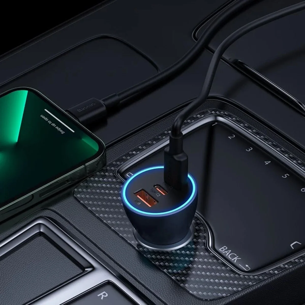 АЗУ Baseus Golden Contactor Pro Triple USB+Type-C+Type-C 65W (CGJP010013) Dark Gray