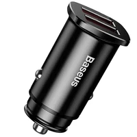 АЗУ Baseus Square Metal QC 3.0 30W 2USB (CCALL-DS) Чорний