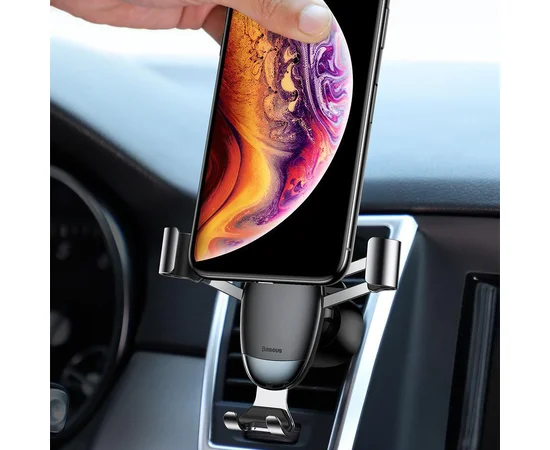 Автодержатель Baseus Mini Gravity Серебряный
