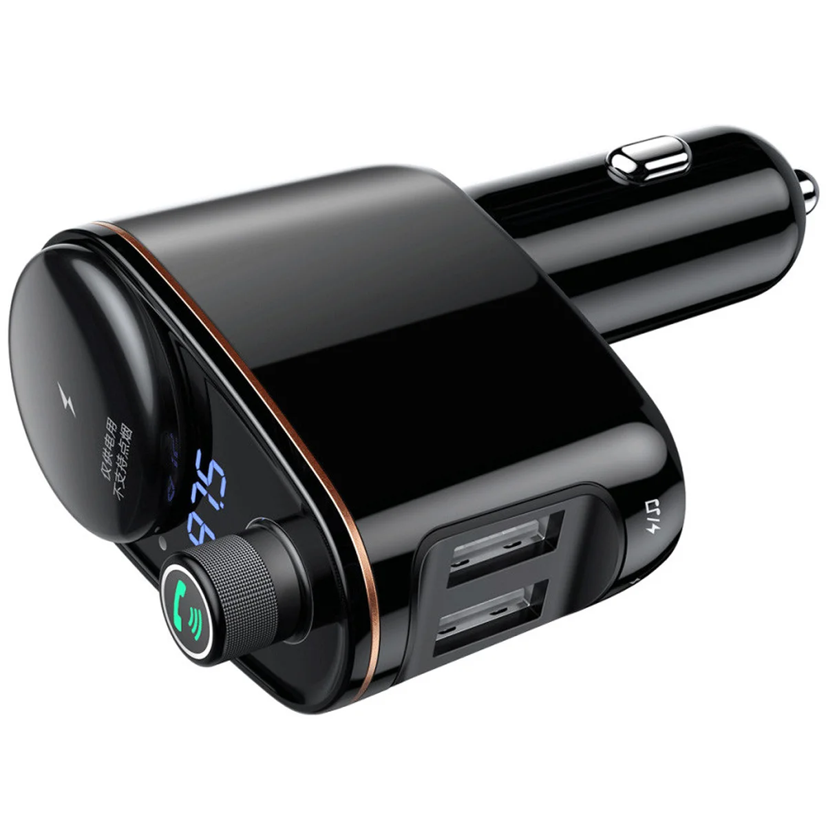 АЗУ FM модулятор Baseus Locomotive (3.4A) 2USB (CCALL-R) Черный