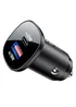АЗУ Acefast B1 mini 38W (USB-C+USB-A) dual-port metal car charger Black