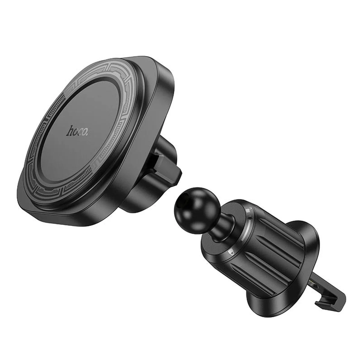 Автотримач Hoco H28 Rainbow ring magnetic (air outlet) Black