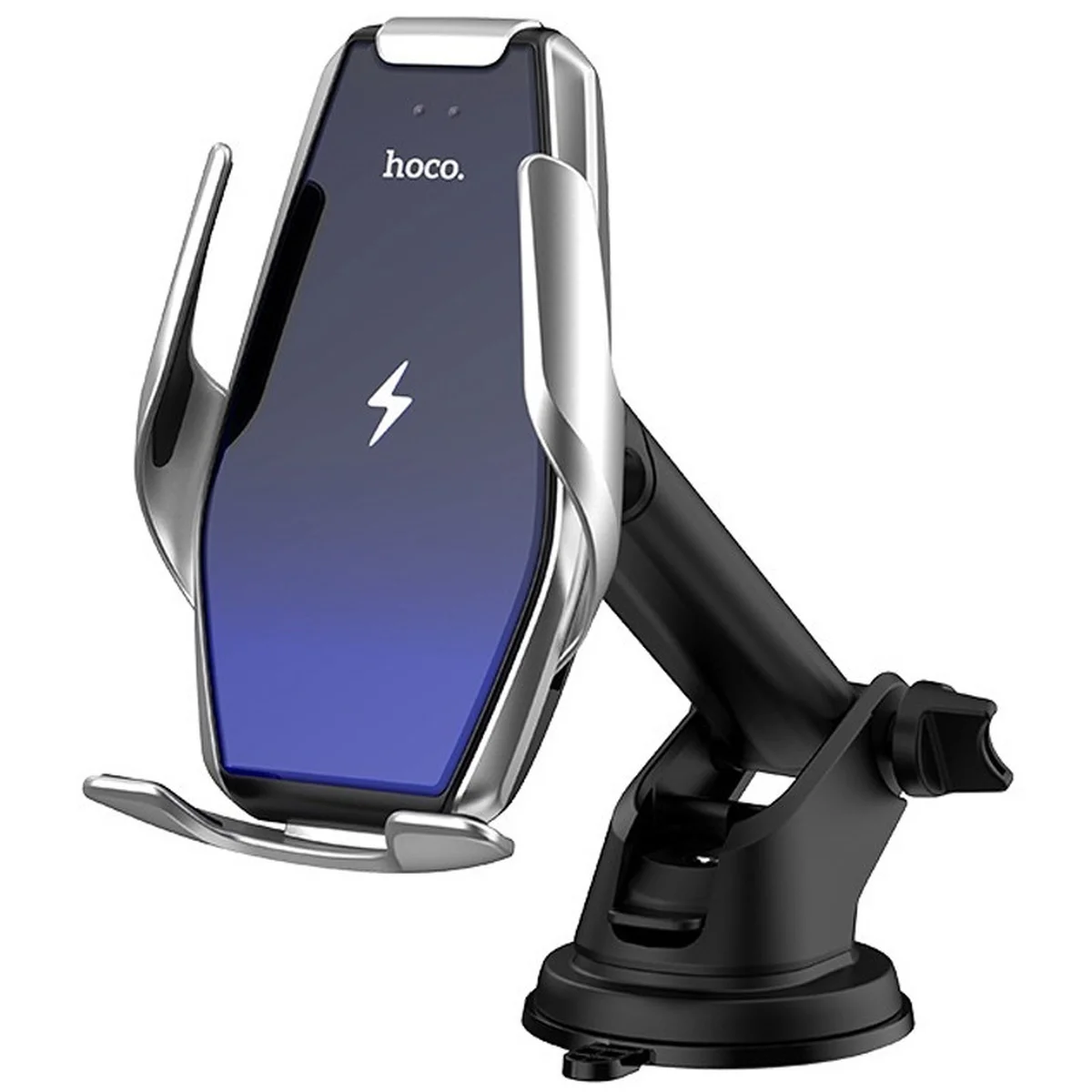 Автодержатель с БЗУ Hoco S14 Стальной