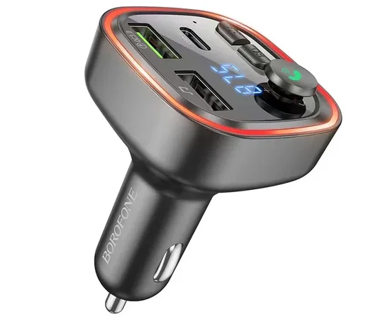 АЗУ FM модулятор Borofone BC48 Black