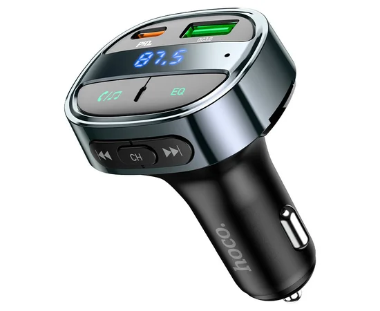 АЗУ FM модулятор HOCO E70 PD30W+QC3.0 Черный