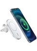 Автодержатель с БЗУ Wiwu MagSafe Wireless Charger Car mount CH-306 15W  White