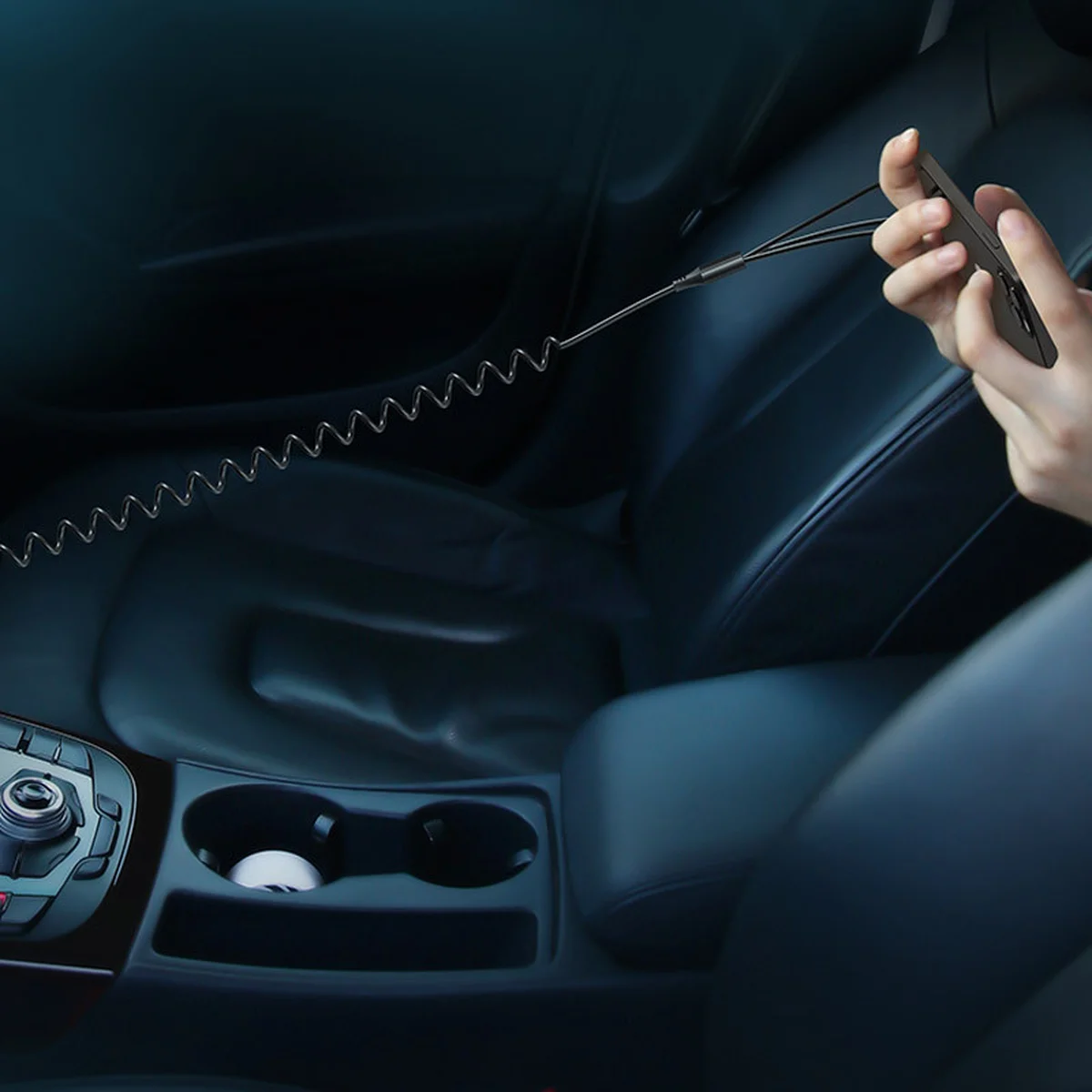 АЗП Usams US-CC119 C22 (2USB / 3.4A) + 3in1 combo кабель Чорний