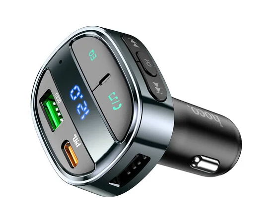 АЗУ FM модулятор HOCO E70 PD30W+QC3.0 Черный