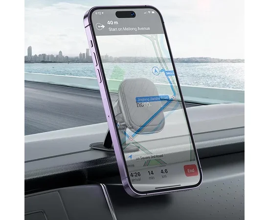 Автодержатель Hoco H30 Brilliant magnetic (center console) Black