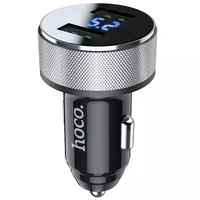 АЗУ HOCO DZ5 (2USB/3A) Черно - стальной