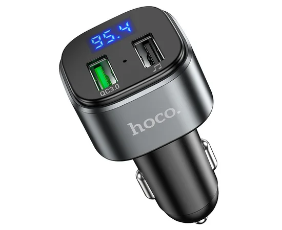 АЗУ FM модулятор HOCO E67 QC3.0 Черный