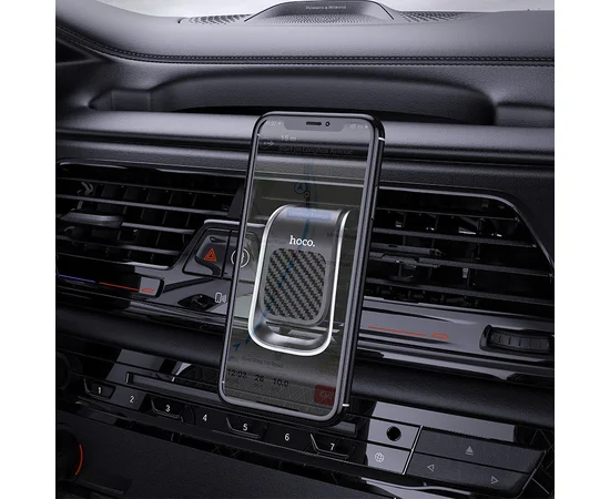 Автодержатель Hoco CA74 магнитный Черно - серебряный