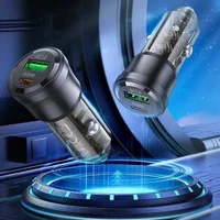 АЗУ Borofone BZ25 Journey PD38W (1C/1A) Transparent black