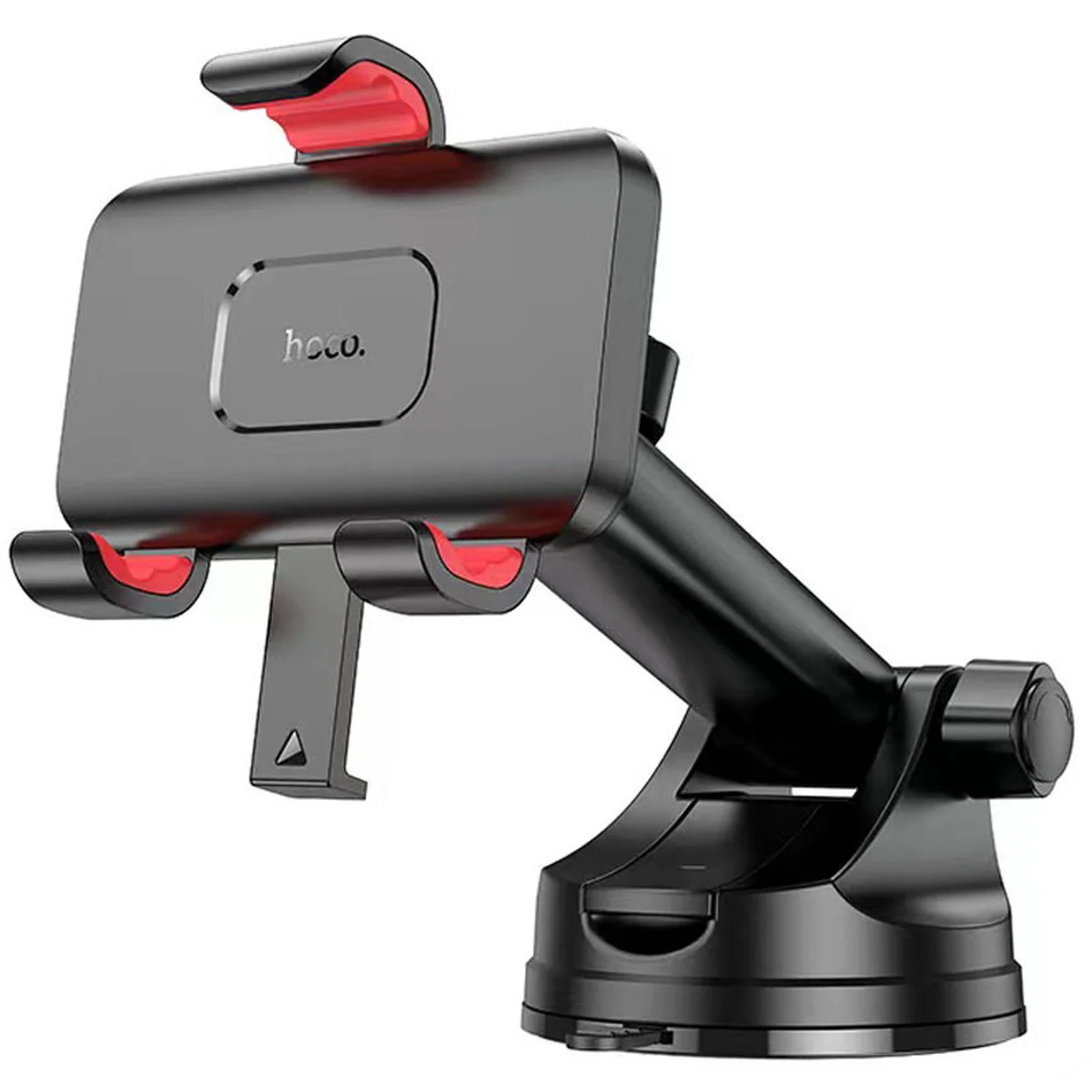 Автотримач Hoco H22 Dragon автоматичний clamping (center console) Red and black