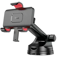 Автотримач Hoco H22 Dragon автоматичний clamping (center console) Red and black