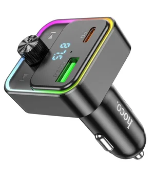 АЗУ FM модулятор Hoco E81 Fantasy PD30W+QC3.0 Black