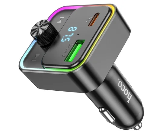 АЗУ FM модулятор Hoco E81 Fantasy PD30W+QC3.0 Black