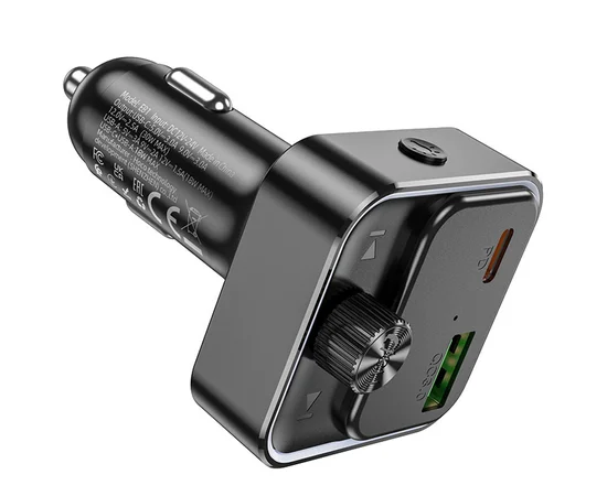 АЗУ FM модулятор Hoco E81 Fantasy PD30W+QC3.0 Black