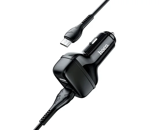 АЗУ Hoco Z36 (2USB/2.4A) + MicroUSB Черный