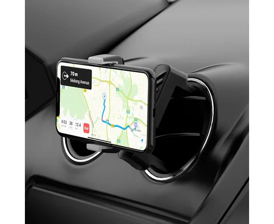 Автодержатель Hoco CA63 Черно - серый