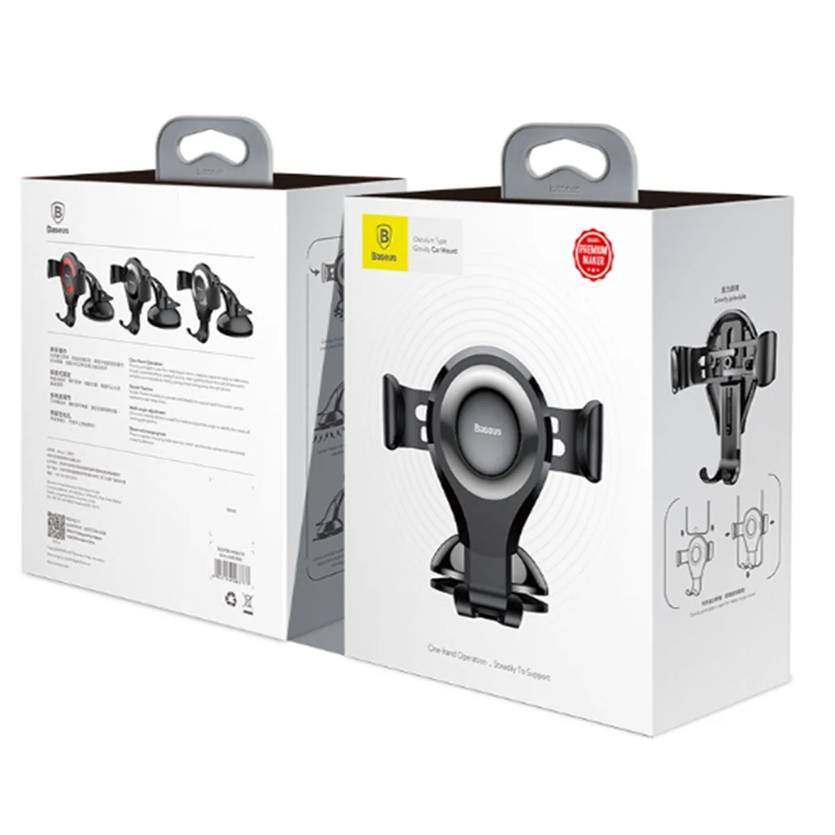 Автодержатель Baseus Osculum Type Черный