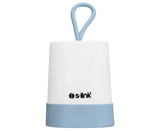 Фонарь аккумуляторный S-link SL-F141 1W Led 1200mAh Rechargeable Touch On/Off Голубой