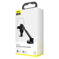 Автодержатель Baseus Simplism gravity car mount (with suction base) (SUYL-JY) Черный