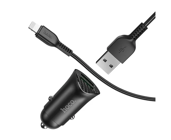АЗУ Hoco Z39 QC3.0 (2USB) + Lightning Черный