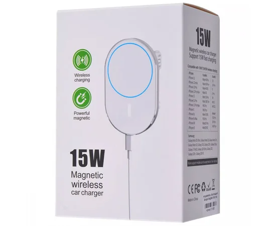 Автодержатель с БЗУ MagSafe 15W Овальный