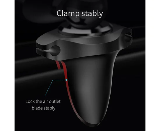 Автодержатель магнитный Baseus SUGX Air Vent with Cable clip Черный