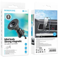 Автоутримувач Borofone BH90 Ring magnetic (air outlet) Black