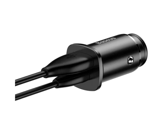 АЗУ Baseus Square Metal PD 3.0 QC 4.0+ 30W USB + Type-C Черный