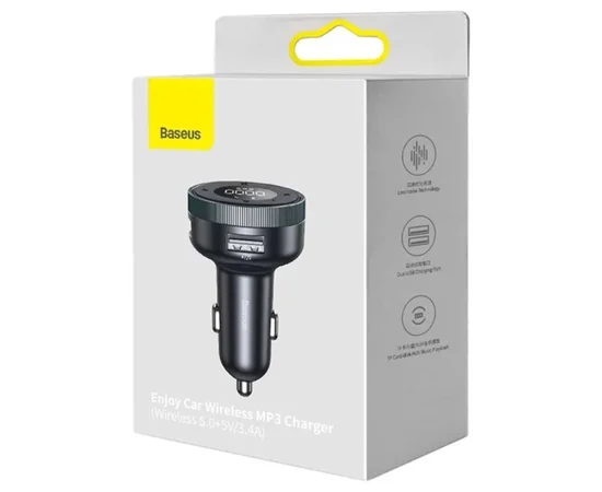 АЗУ FM модулятор Baseus Enjoy (5V/3.4A) (CCLH-01) Черный