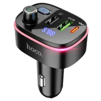 АЗУ FM модулятор HOCO E62 PD20W+QC3.0 Чорний