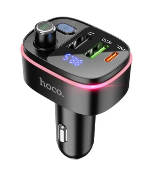 АЗУ FM модулятор HOCO E62 PD20W+QC3.0 Чорний