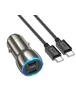 АЗУ Hoco Z48 Tough 40W (2Type-C) + Type-C to Type-C Metal gray