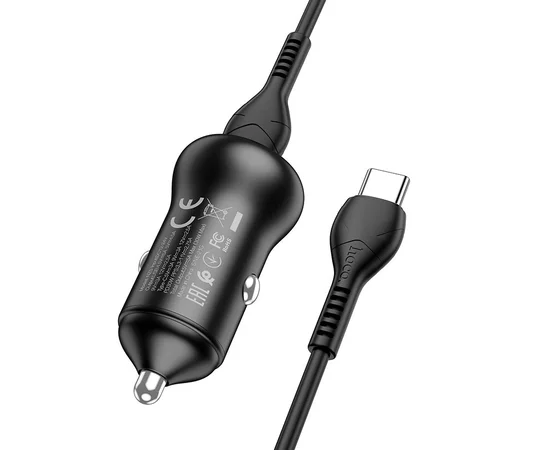 АЗУ Hoco NZ5 Smooth road PD30W + QC3.0 + Type-C to Type-C Черный