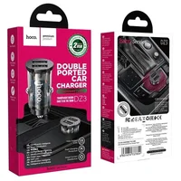 АЗП HOCO DZ3 (2USB / 2.4A) Чорний
