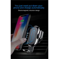 Автотримач із БЗУ Baseus Gravity Wireless Air Vent Чорний