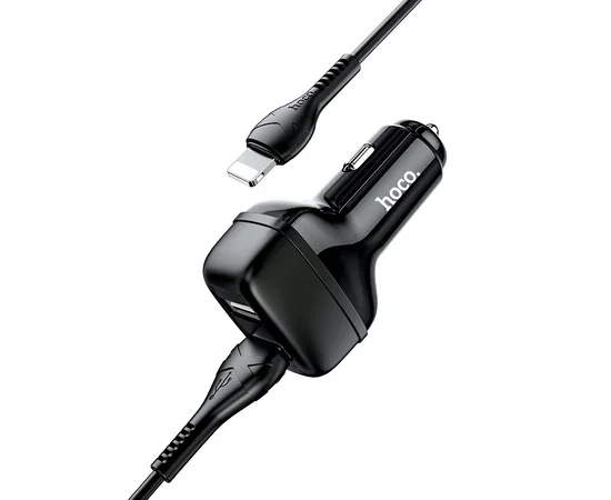 АЗУ Hoco Z36 (2USB/2.4A) + lightning Черный