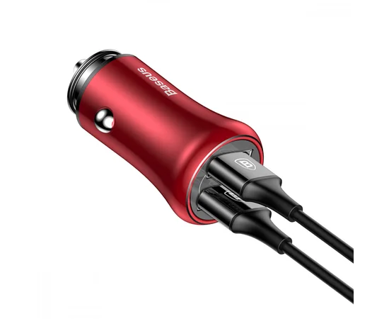 АЗУ Baseus Gentleman 4.8A 2USB Красный