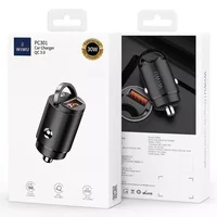 АЗУ WIWU PC301 Mini Car Charger (USB-A QC 4.0/30W/5A) Черный