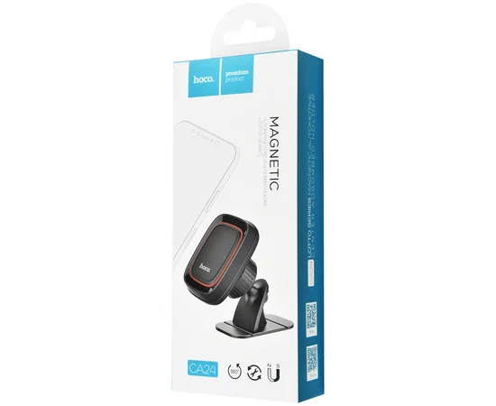 Автодержатель магнитный Hoco CA24 Черный