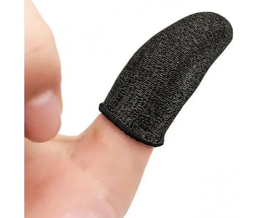 Напальчники игровые Hoco GM4 Phantom Superconducting fiber mobile game finger cots Черный / Серебряный