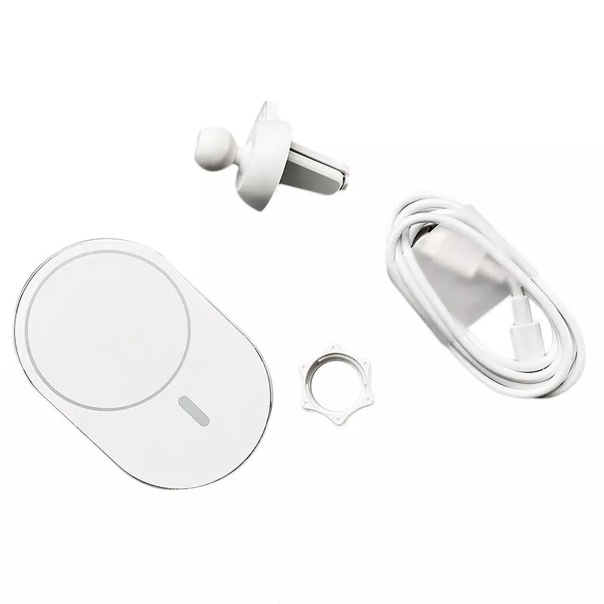 Автодержатель с БЗУ MagSafe 15W Овальный