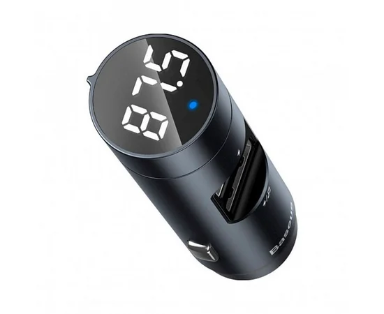 АЗУ Baseus Energy Column Bluetooth FM Launcher PPS 2USB Серый