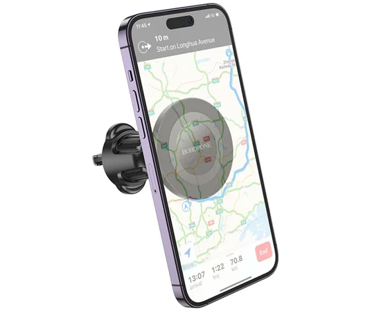 Автодержатель Borofone BH90 Ring magnetic (air outlet) Black