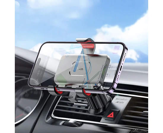 Автодержатель Hoco H21 Dragon automatic clamp (air outlet) Red and black